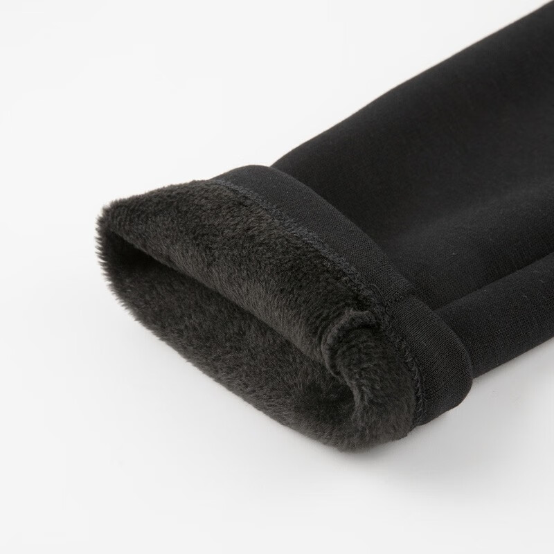 哈吉斯（HAZZYS）品牌童装女童打底裤冬新品弹力保暖加厚一体绒裙式打底裤 钻石黑 165