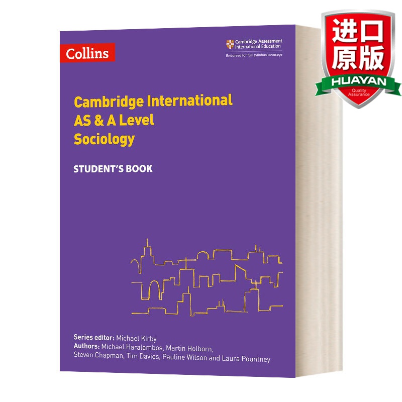 Cambridge International AS & A Level Sociology 英文原版 柯林斯剑桥国际AS & A Level考试社会学学生用书 英文版 进口英语书