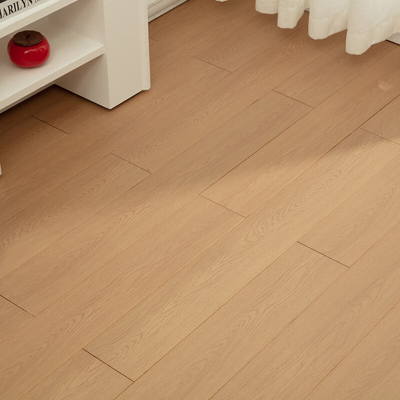 北欧故事白橡原木进口纯实木地板室内环保家用仿古北欧轻奢现代风