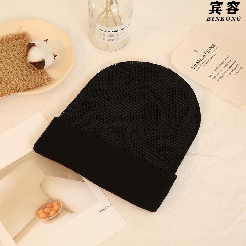 宾容b街舞毛线帽breaking风车刷头练舞专用成人儿童b头转帽子潮 黑色