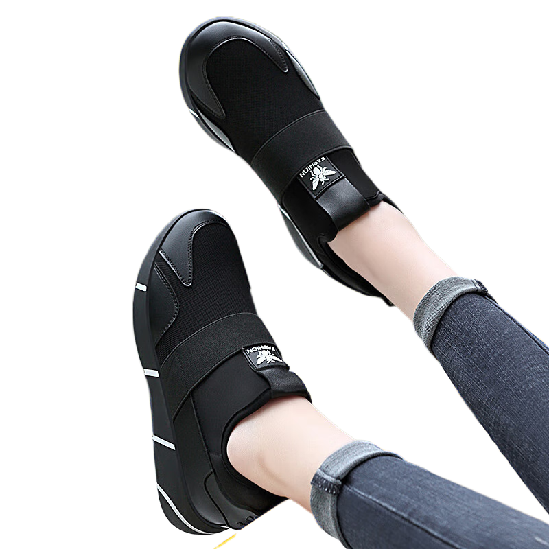 ���ڲ���������������ЬŮ2024���ļ��¿�����״���ŮЬ���ƽ�׳�ѧ��Ь�˶�Ь ��ɫ 37