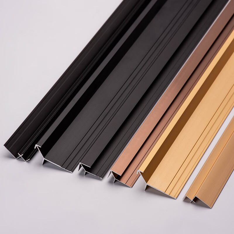 5厘/8厘木饰面背景护墙板收边条集成工字收口条铝合金墙板料金属 样品
