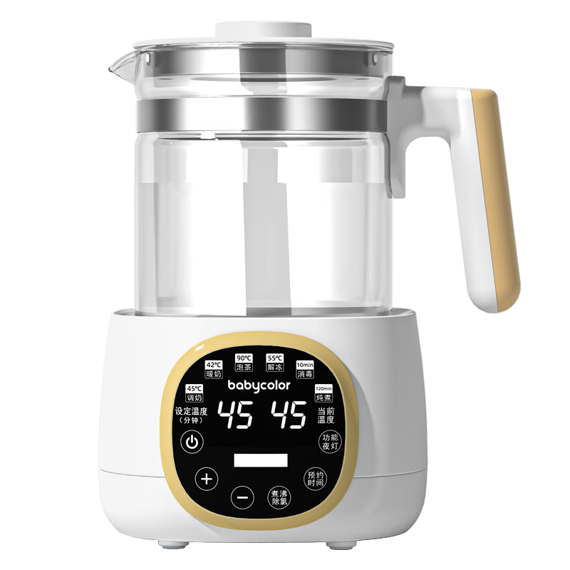 百亿补贴:Baby Color恒温水壶婴儿调奶器冲泡奶粉保温电热水壶温奶暖奶热奶器家用 【旗舰款】 1.3L +316不锈钢77.8元