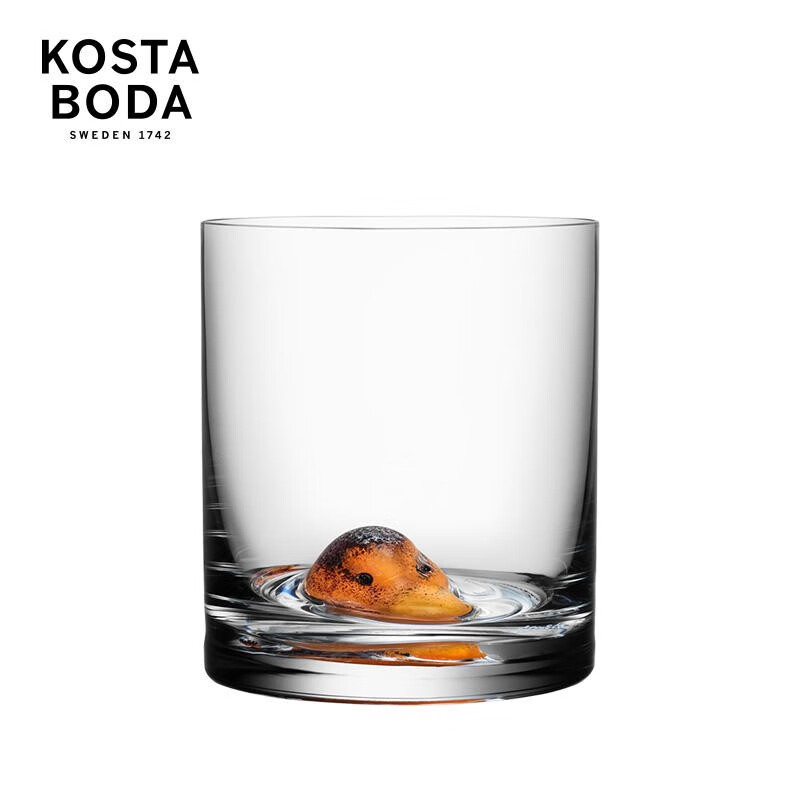 KOSTA BODA【送礼推荐】瑞典进口NewFriends创意礼物动物水晶杯玻璃杯水杯 雪狐-水杯-【送礼推荐】 460ml