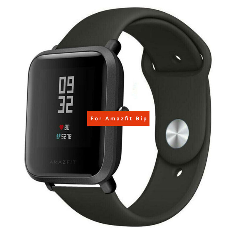 适用华米米动手表青春版1s表带a1608硅胶表带amazfit bip lite米动