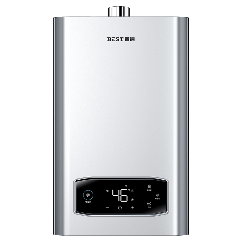 百得(best)华帝出品 16升家用零冷水燃气热水器 增压瀑布浴直流变频