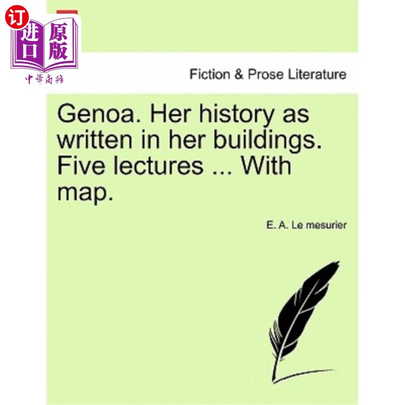 海外直订genoa. her history as written in her buildings.