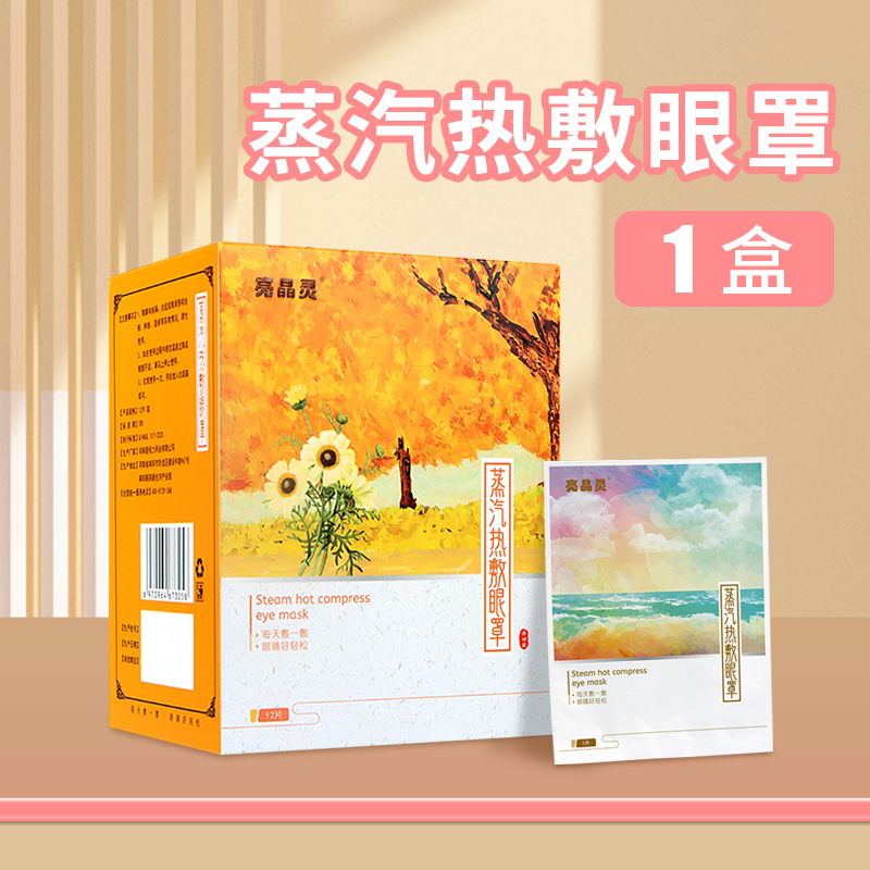 中精质造儿童蒸汽眼罩专用女童男孩午睡热敷遮光近视麦粒肿 12片【香