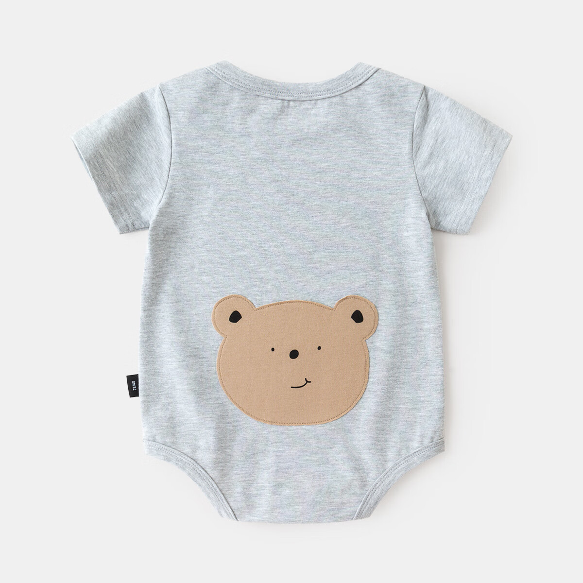 嘟嘟家童装小熊卡通贴布连体衣夏装一岁宝宝初生婴儿包屁衣 灰色 80cm属于什么档次？