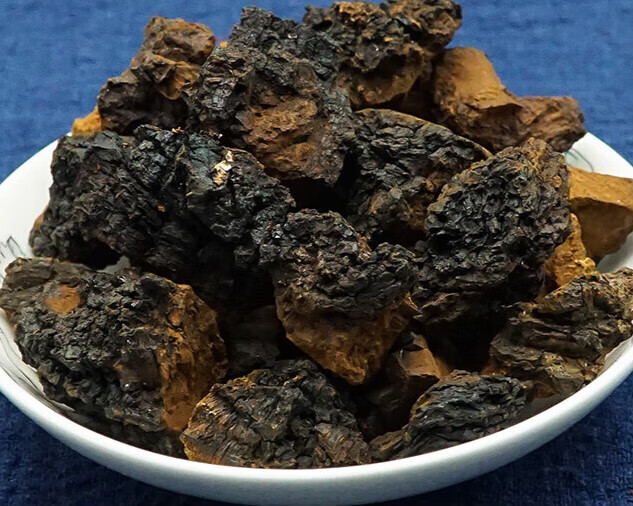 桦树茸野外生长白桦树茸黑金茶一斤500g 黑(大块500克)