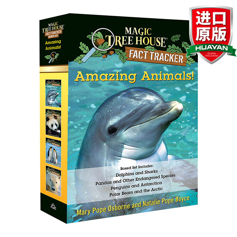 Amazing Animals Magic Tree House Fact Tracker Boxed Set 英文原版 神奇动物神奇树屋 4册套装儿童读物 英文版 进口英语书籍