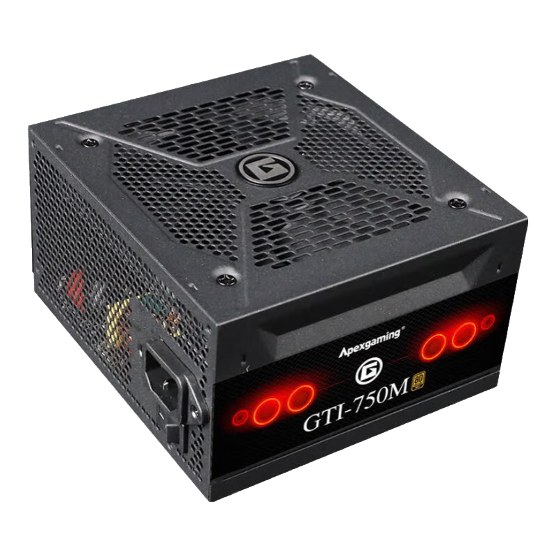 Apexgaming 艾湃电竞GTI750W/850W金牌全模组电竞游戏全日系压纹线台式机主机机箱电脑电源atx3.1 GTI650MW 金牌全模组