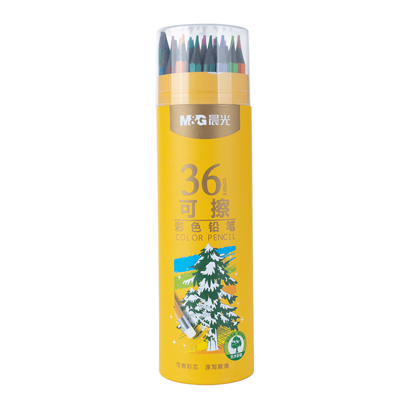 M&G 晨光 AWPQ0509 六角杆彩色铅笔 无木款 36支/筒