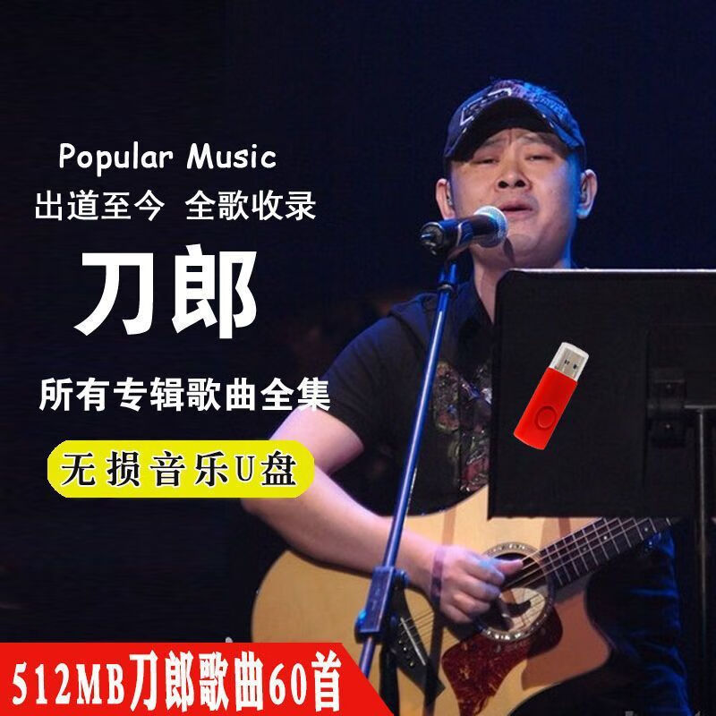 驭舵刀郎歌曲u盘2002年的场雪/披着羊皮的狼经典老歌音视频mp3u盘 512