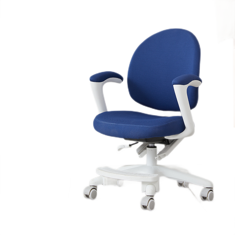 八九间米粒生活儿童学习椅 可升降小学生写字椅子家用桌椅靠背座椅 海豚椅2.0【坐深调节|固定扶手|重力轮】蓝色