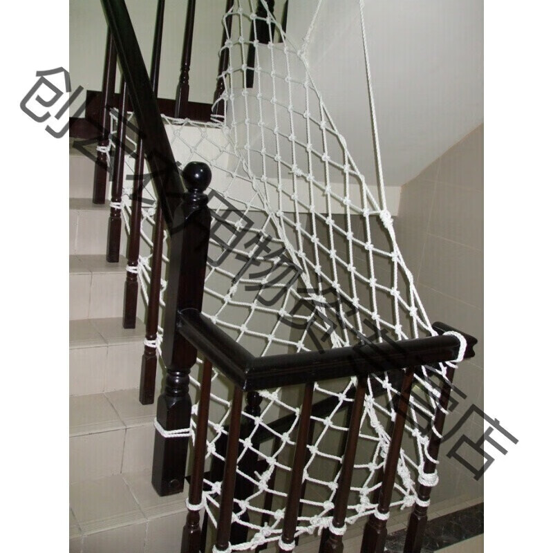 安防护网儿童楼梯护栏网高空坠物楼梯防护网阳台防坠网手工尼龙安