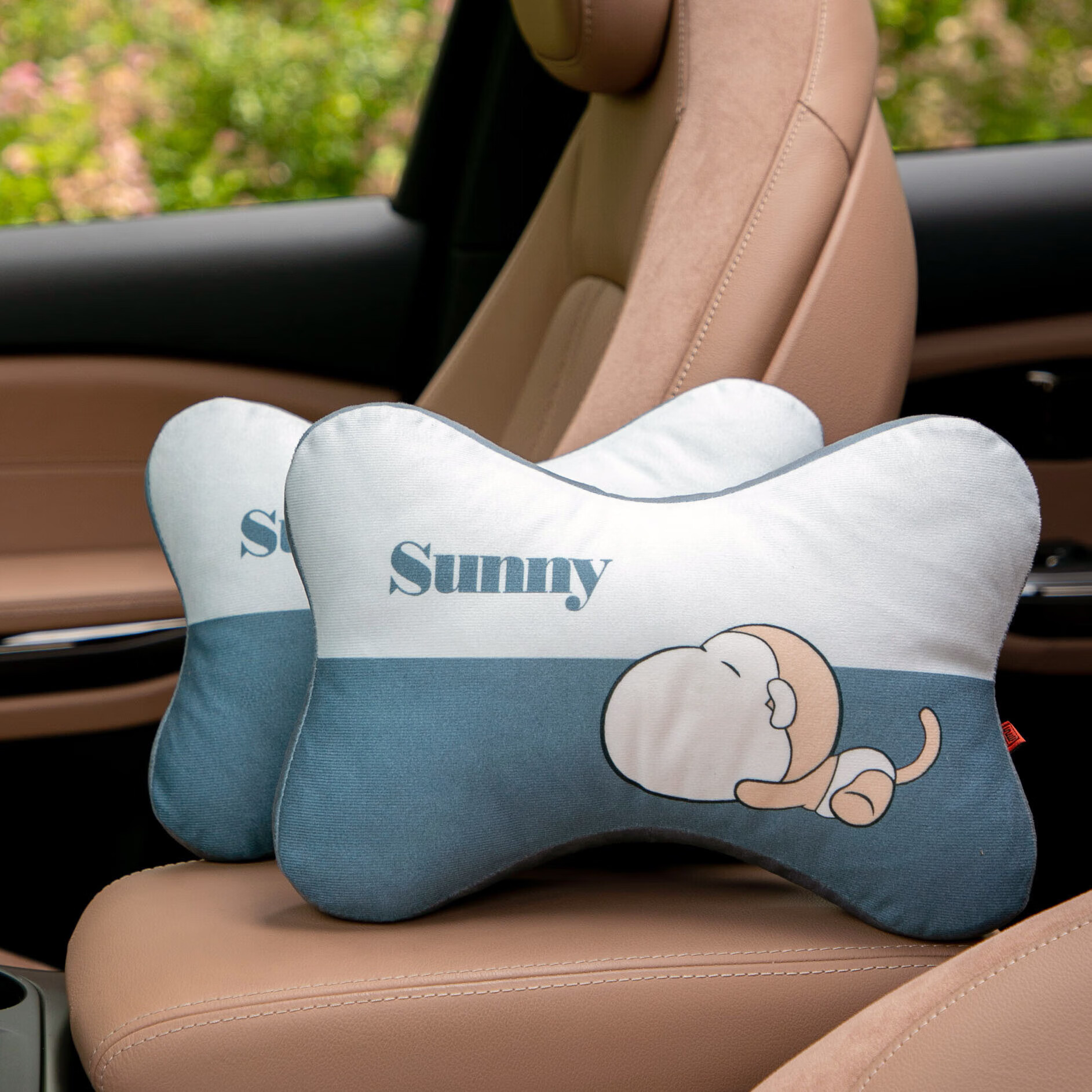 塔克尔歌布达车腰靠汽车靠垫腰垫腰靠汽车夏季车用头枕套装靠背夏天通