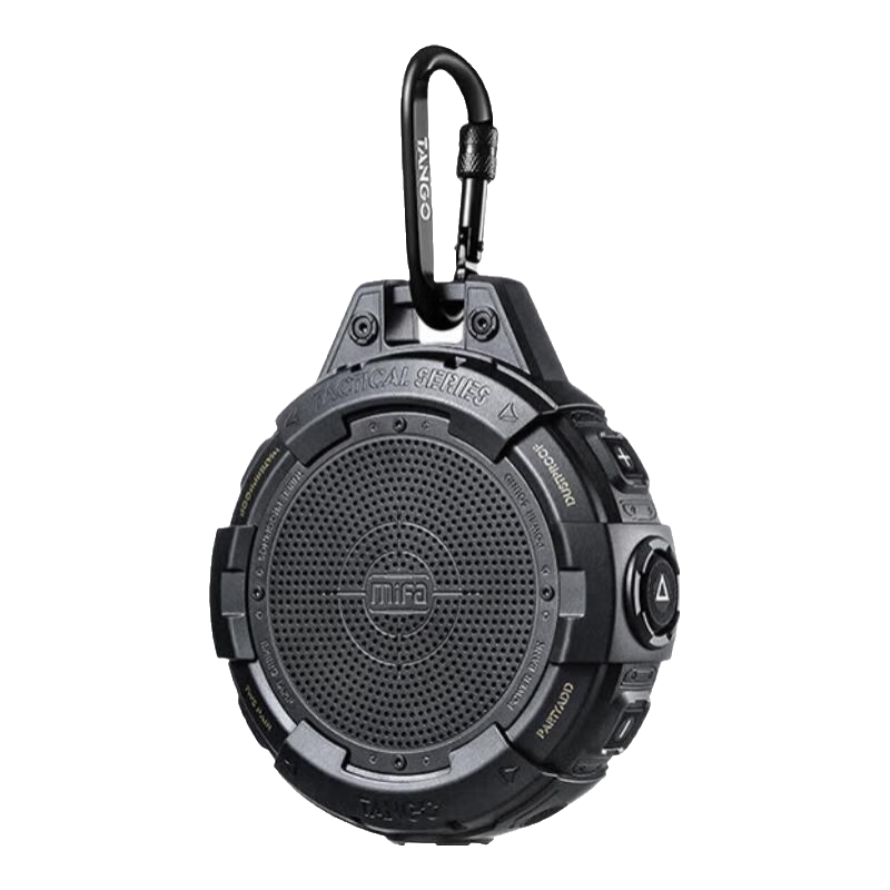 MIFA TANGO戶外無線藍(lán)牙音箱隨身露營騎行跑步背包客便攜式小音響高音質(zhì)插卡防水大音量環(huán)繞超重低音炮 TANGO曜夜黑【戶外強三防】 【官方標(biāo)配】送收納包+手提繩