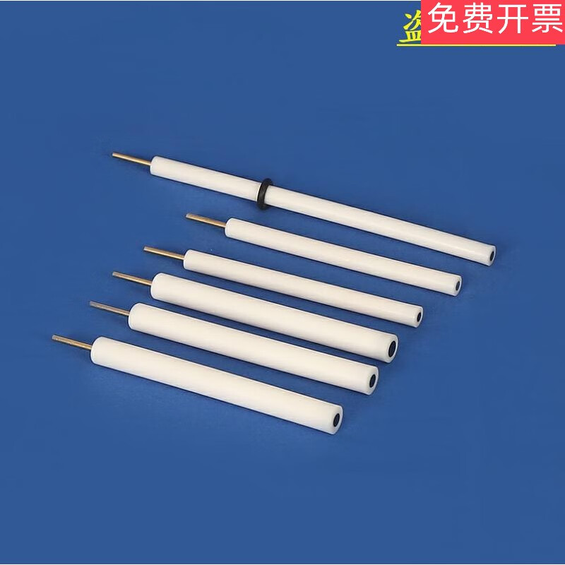 玻碳电极3mm玻碳电极4mm5mm玻璃碳电极四氟外壳镀金铜接头可 进口3mm