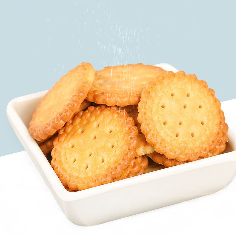 泓一日式海盐小圆饼干糕点休闲零食下午茶加班点心美味饼干 日式小圆