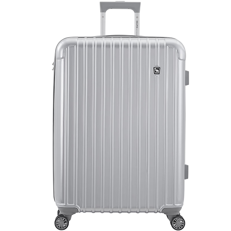 爱华仕（OIWAS）ABS+PC 配色飞机轮拉杆箱 扩展层行李箱包24英寸硬箱 男女旅行箱6229 银色