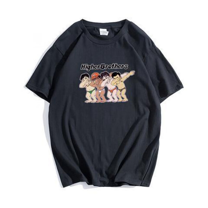 capital kiss嘻哈海尔兄弟t恤higherbrothers马思唯潮流街头短袖男