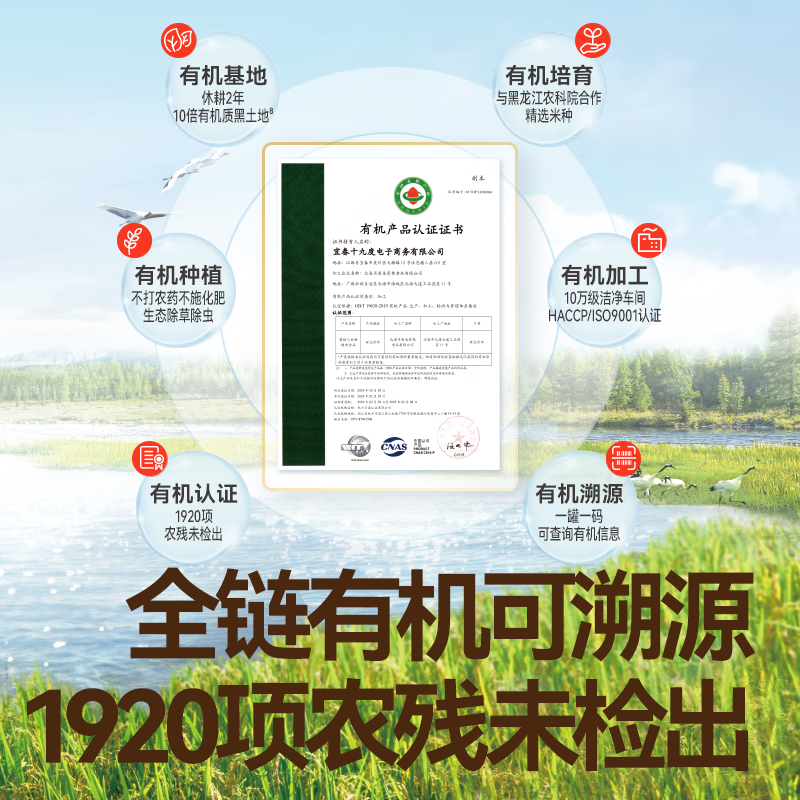 秋田满满 有机婴幼儿儿童米粉高铁米糊米粉罐装辅食营养细粉状米粉6个月 米粉牛肉 258g*1罐