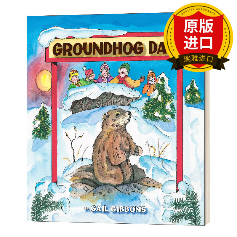 英文原版 groundhog day 土拨鼠节 西方预测春天的节日 盖尔吉本斯