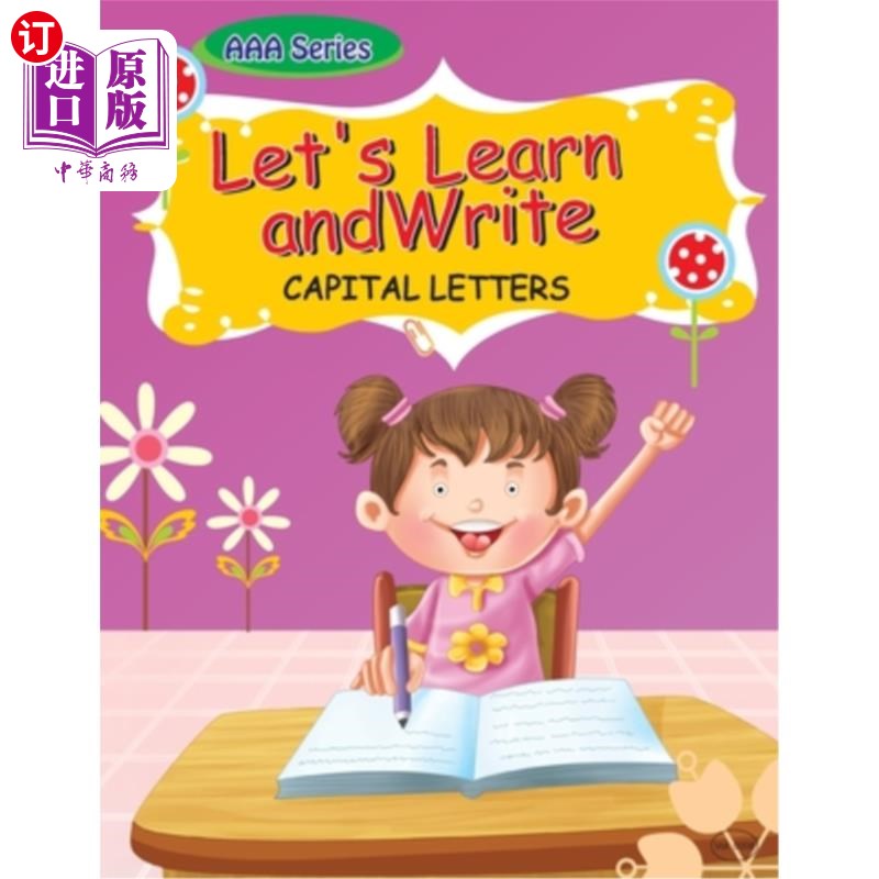 海外直订aaa series lets learn to write-capital letters aaa系列