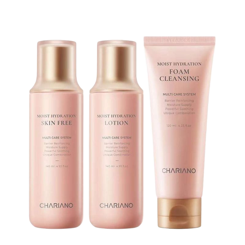 奇姬韓國保濕水乳套裝玻尿酸補水保濕清爽不油膩送女友新年禮物正品 爽膚水140ml+乳140ml+潔面120ml