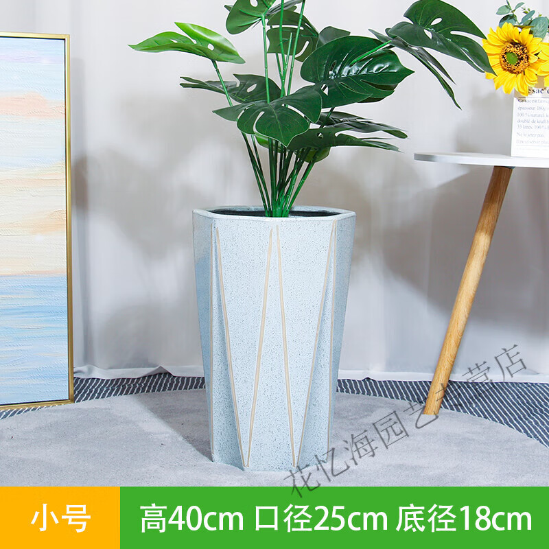 季芒初啸大口径陶瓷种树花盆特大号现代简约百搭花盆天堂鸟虎皮兰花盆