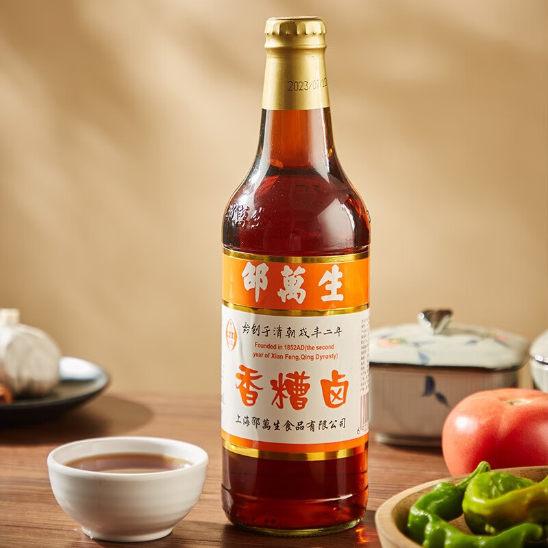 邵萬生 上海特产邵万生特级香糟卤500ml瓶装凉拌小菜厨房黄酒咸料酒