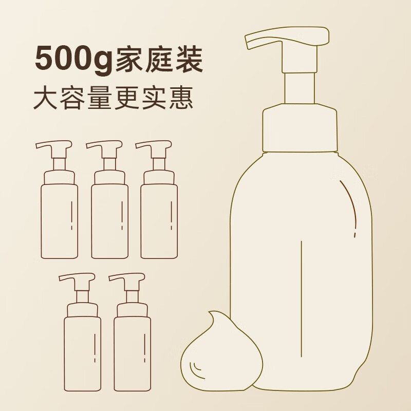 半亩花田米酵氨基酸泡泡洁面慕斯洗面奶深层清洁控油敏感肌男女 米酵洁面慕斯500g