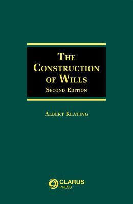 预订the construction of wills: second edition