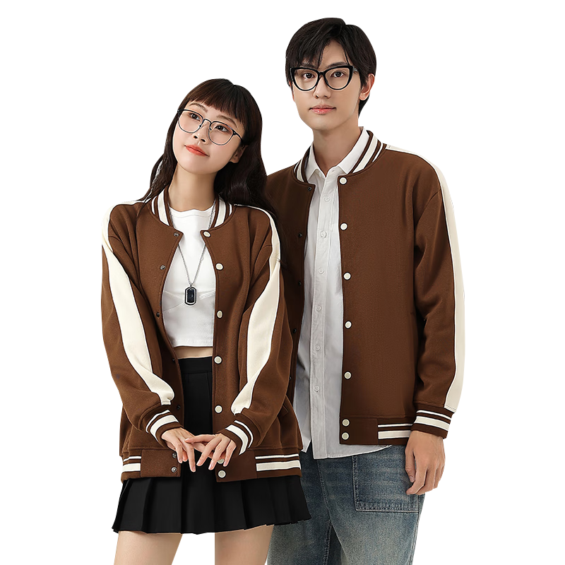 純界潮牌棒球服外套高校社團活動團體服班服聚會開衫印字