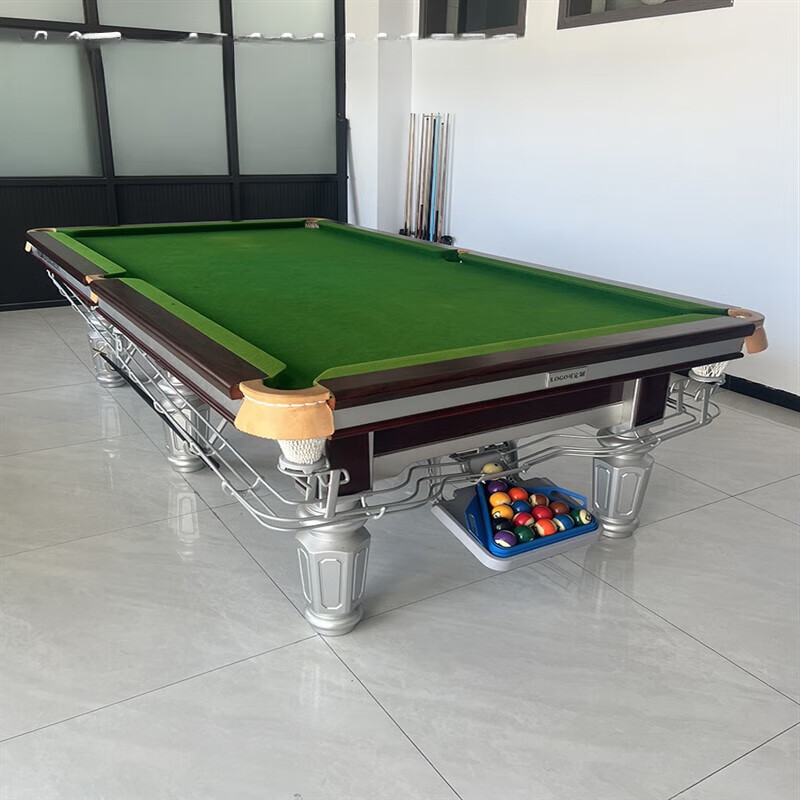 乔氏金腿乔款台球桌石库标准型商用钢库青石板球厅家用中式黑八斯诺克