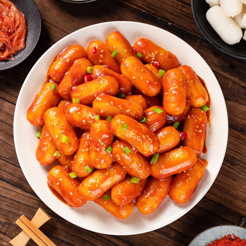 韩国韩式部队火锅风味食材专用炒年糕速食 含酱料 芝士年糕500g