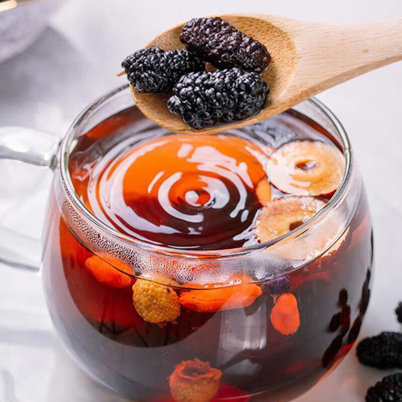 虎钢馋新疆桑葚干新货黑桑葚干特级大果桑葚茶泡水泡茶散装泡酒 半斤