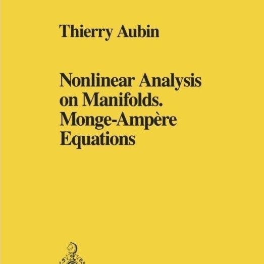Nonlinear Analysis on Manifolds. Monge-Ampre Equations