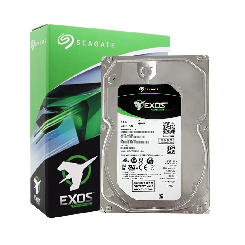 ϣ�ݣ�SEAGATE����ҵ��Ӳ�� 8TB 256MB 7200RPM CMR��ֱ SAS ϣ������Exos 7E10ϵ�� ������Ӳ��ST8000NM018B