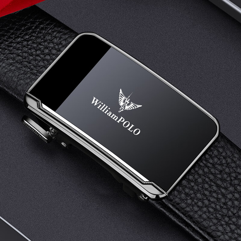 williampolo保罗新款男士皮带真皮自动牛皮腰带休闲高档商务百搭简约