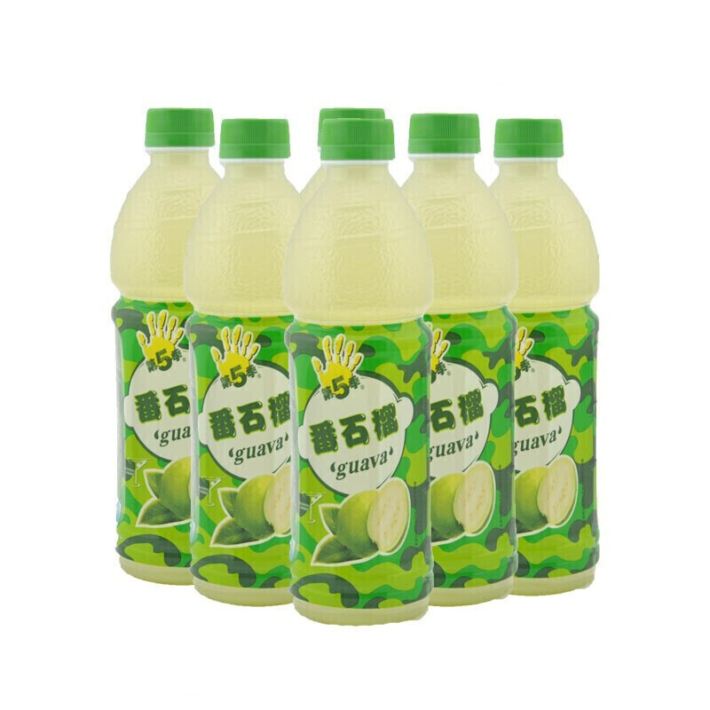 第五季番石榴汁饮料 450ml*5瓶 水果汁夏季饮品宓蝶 汁夏季饮品