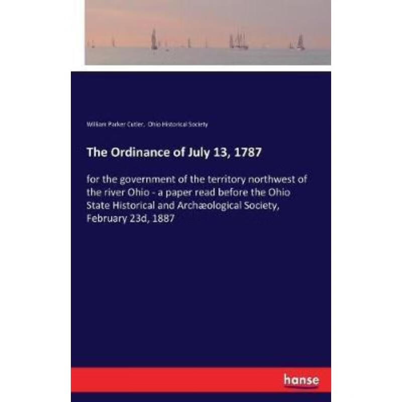 按需印刷the ordinance of july 13, 1787