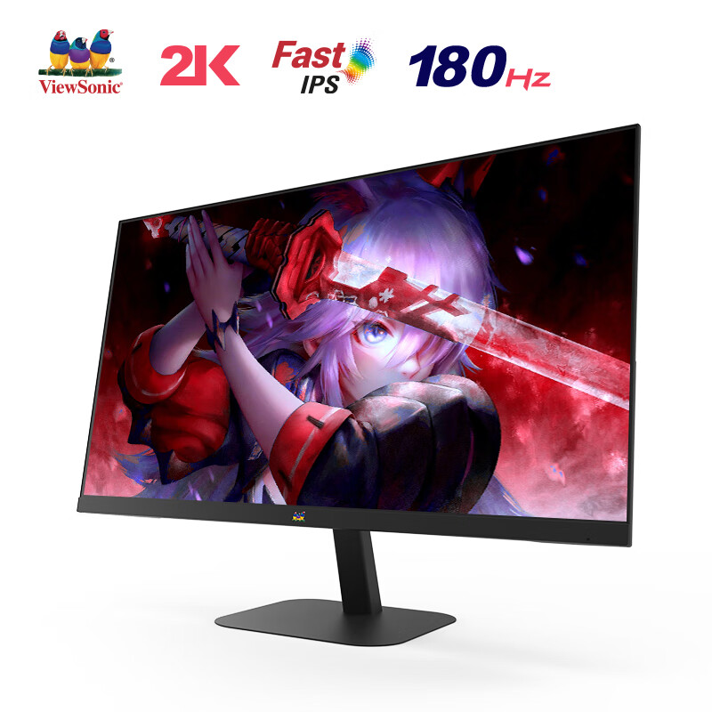 2K@180Hz+Fast-IPS 屏：优派 27 寸电竞显示器 869 元大促新低（3 期免息）