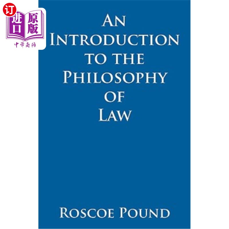 【中商海外直订】an introduction to the philosophy of law