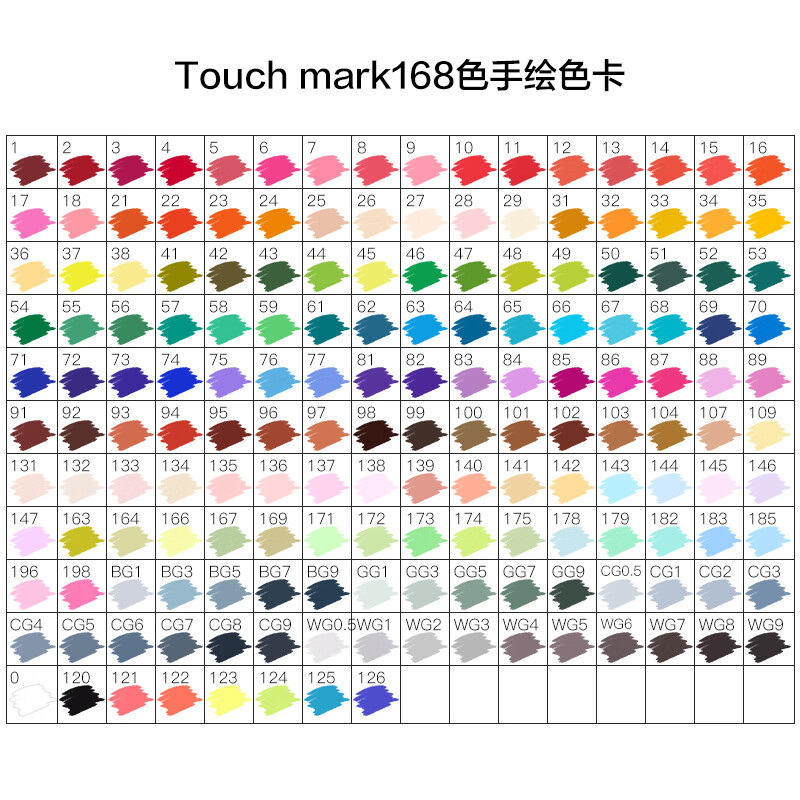 全光辰(quanguangchen)新年礼物touchmark马克笔0单只配色手绘肤色