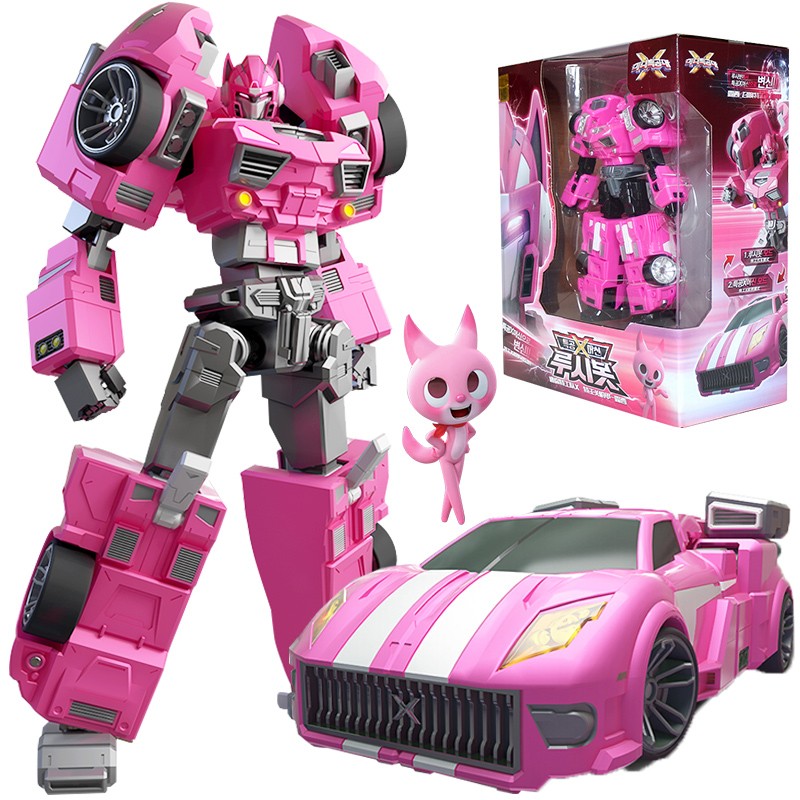 展高(jumpgo)迷你特工队玩具x机甲超级恐龙兽王威力量变形合体男儿童