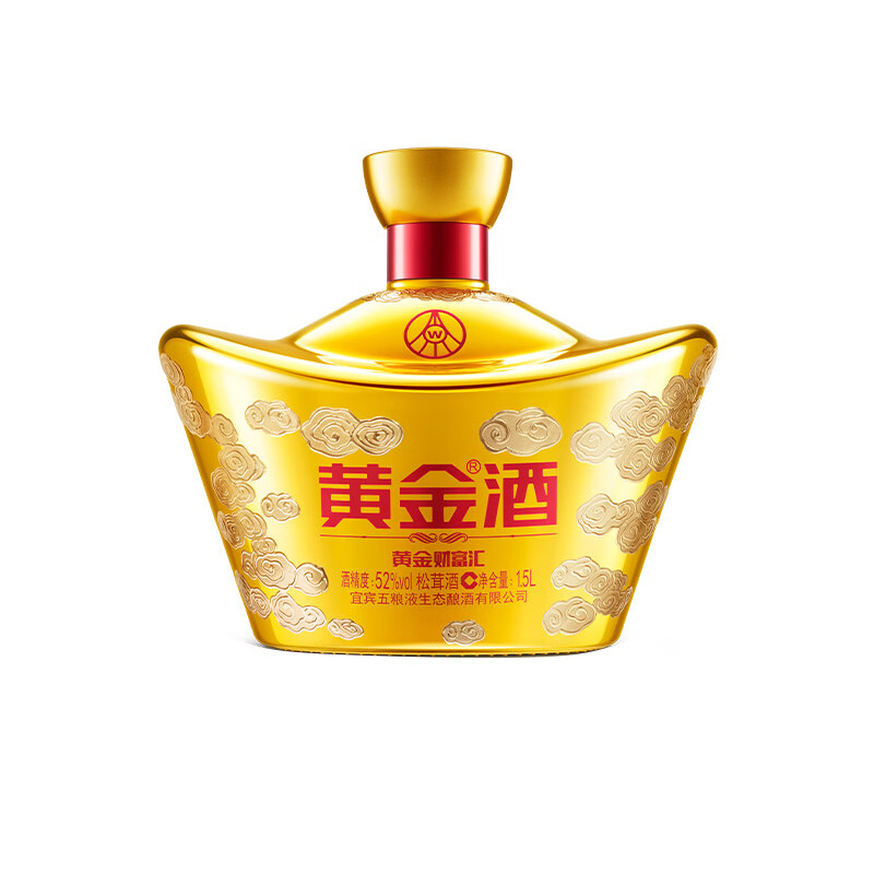 黄金酒【品牌直营】52度松茸酒1500ml*1坛送礼白酒基酒高端伴手礼盒 52度 1.5L 1坛 3斤大坛装