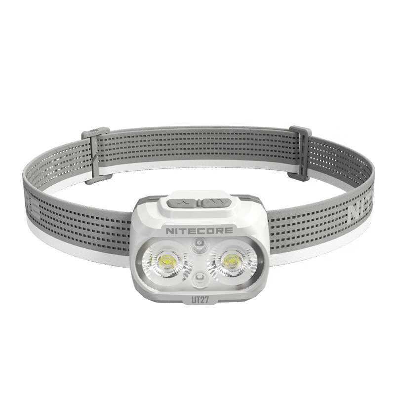 奈特科尔（NITECORE）UT27 强光头灯充电超亮双电源长续航户外徒步赶海钓鱼夜钓越野跑 UT27新款 专业版白【两节电池】