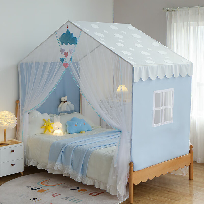 创京懿选睡安榻榻米蚊帐 免安装蚊帐 蒙古包家用蜗在家儿童房床上帐篷